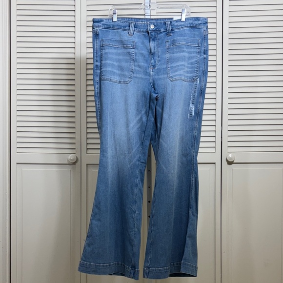 NWT American Eagle Outfitters AE Next Level Festival Flare Jeans Size 20 Long - Picture 4 of 15